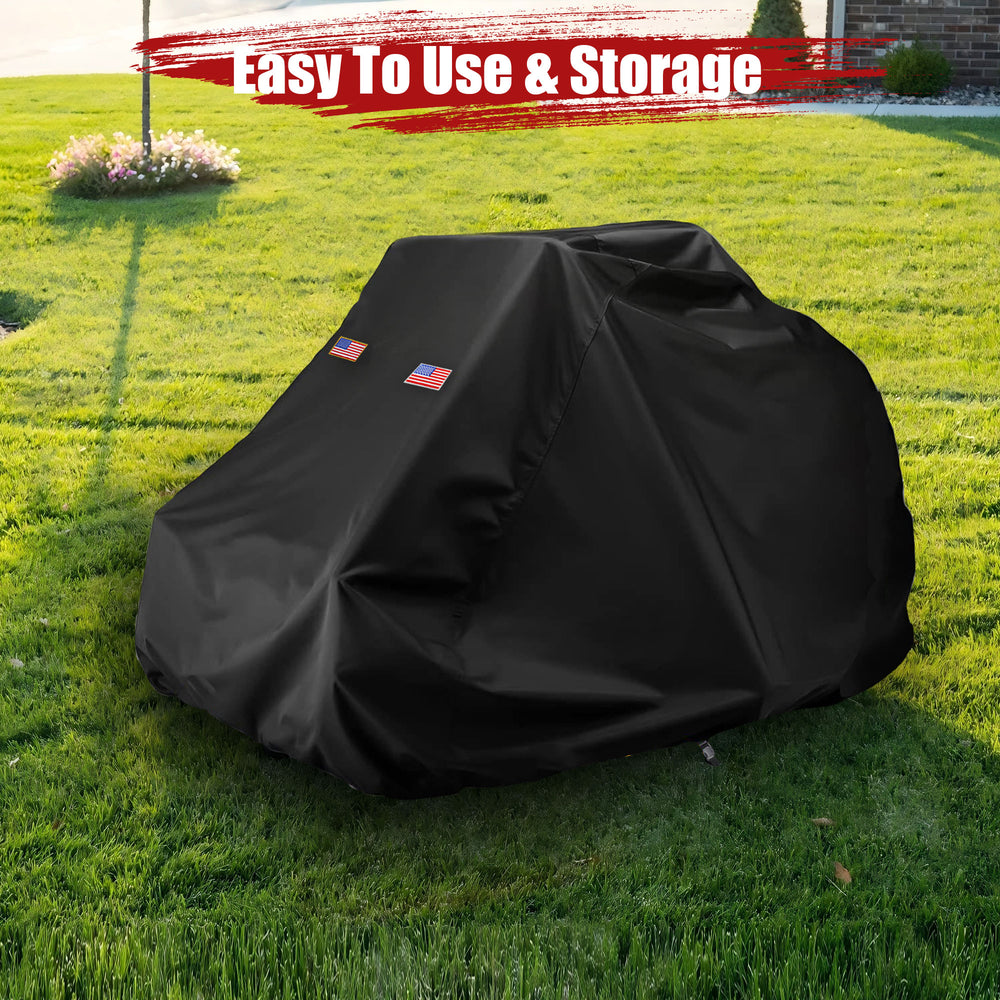 Zero-Turn Lawn Mower Cover, Riding Lawn Mower Covers Waterproof Heavy Duty 600D Oxford Zero-Turn Cover Fit for Cub Cadet BaJohn Deere Craftsman Gravely Universal Tractor Cover Up to 60