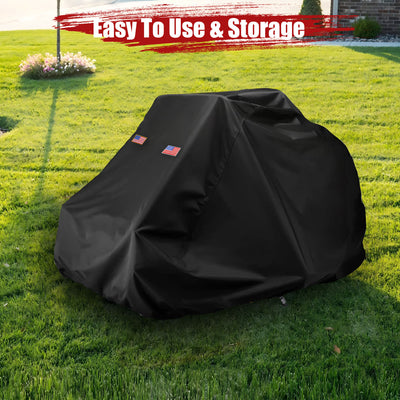 Zero-Turn Lawn Mower Cover, Riding Lawn Mower Covers Waterproof Heavy Duty 600D Oxford Zero-Turn Cover Fit for Cub Cadet BaJohn Deere Craftsman Gravely Universal Tractor Cover Up to 60" Decksd Boy Toro