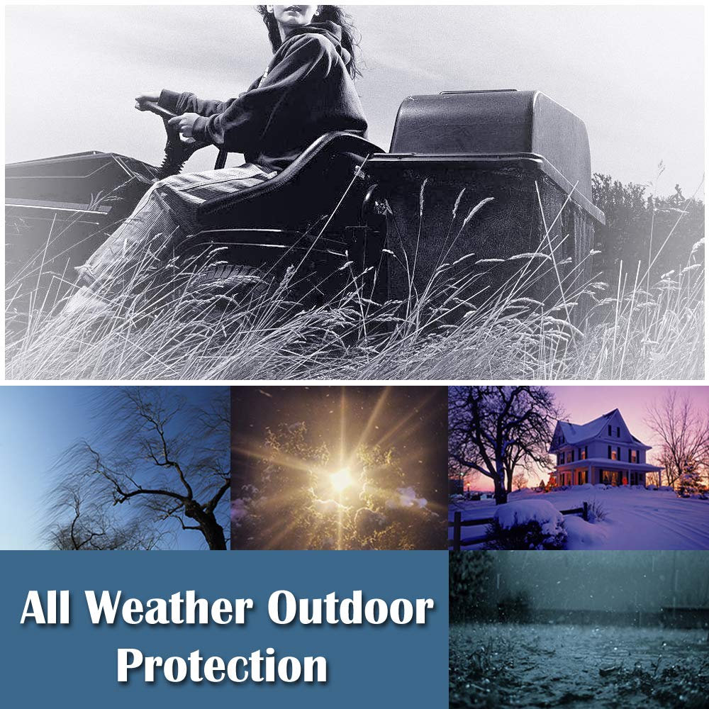 Riding Lawn Mower Cover | Heavy Duty  Outdoor Tractor Cover Waterproof UV Protection Lawn Mower Cover Fit Decks up to 54